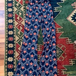 Zara funky print flare pants